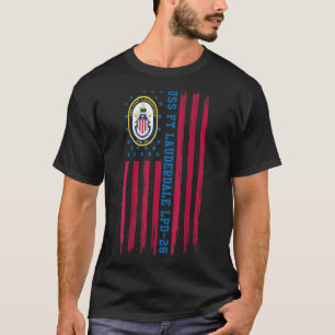 T-shirt Station de transport amphibie USS Ft Lauderdale LP