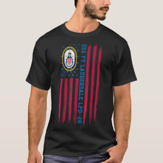 T-shirt Station de transport amphibie USS Ft Lauderdale LP