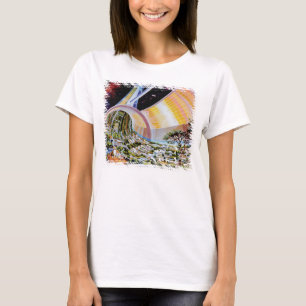 T-shirt Station spatiale Torus Habitat Colonie Artiste Con