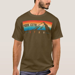 T-shirt Stations de ski T s Park City Utah Ski Snowboard