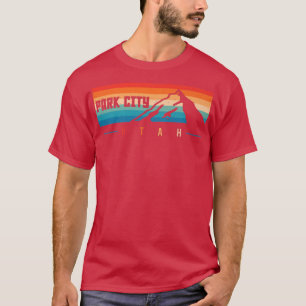 T-shirt Stations de ski T s Park City Utah Ski Snowboard