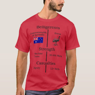 T-shirt Statistique de la Grande Guerre d'Emu