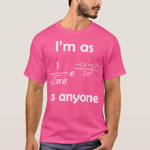 T-shirt Statistiques Distribution normale Formule de courb