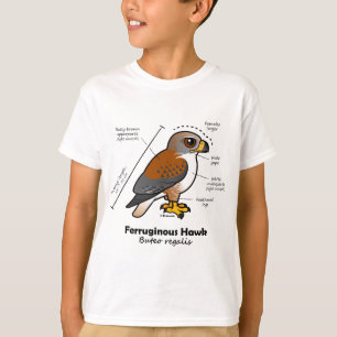 T-shirt Statistiques ferrugineuses de faucon