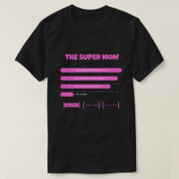 T-shirt « Stats de Super Maman drôles » - Mère ros