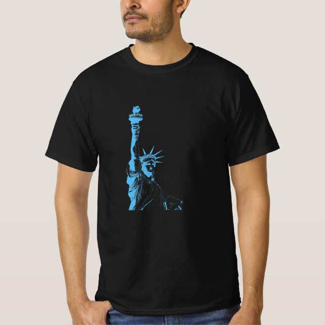 T-shirt Statue Abstraite de la Liberté (Devant)