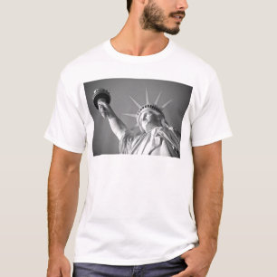 T-shirt Statue blanche noire de la Liberté