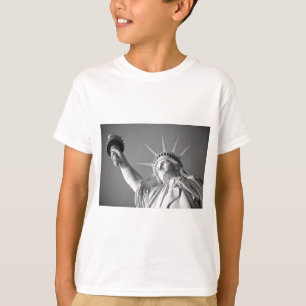 T-shirt Statue blanche noire de la Liberté