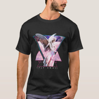 T-shirt Statue d'ange Vaporwave Ailes S'envolent Esthétiqu