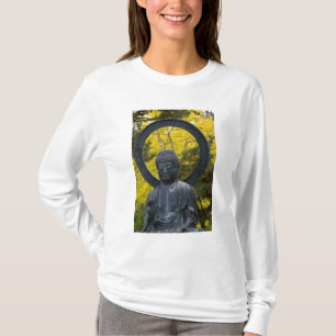 T-shirt Statue de Bouddha dans les jardins japonais Golden