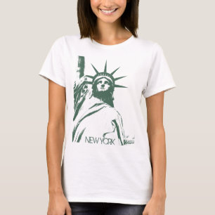 T-shirt Statue de chemise de New York des femmes de