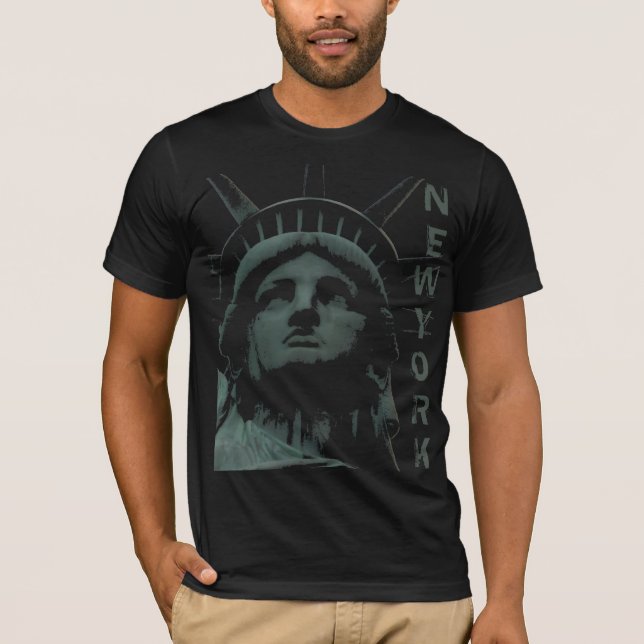 T-shirt Statue de chemise de souvenir de New York de (Devant)