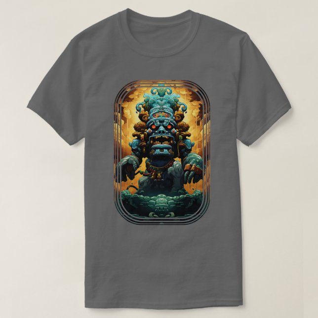 T-shirt Statue de Dieu maya (Design devant)