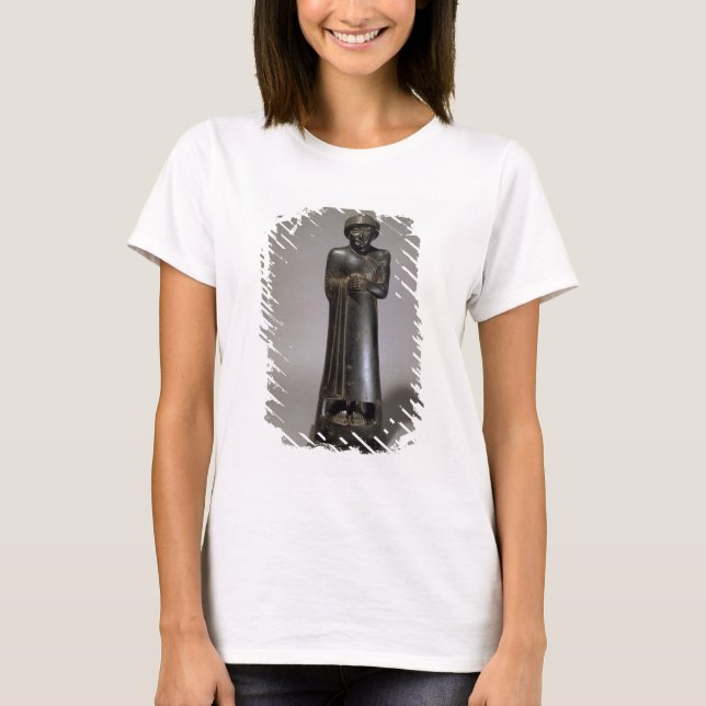 T-shirt Statue de Gudea, Prince de Lagash, Néo-Sumérien, f (Devant)