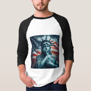 T-shirt Statue de la Liberté et Étoile de David