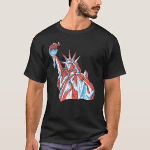 T-shirt Statue De La Liberté Forces Armées Patriotiques 4è