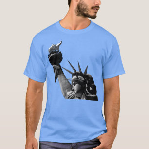 T-shirt Statue de la Liberté Noir & Blanc