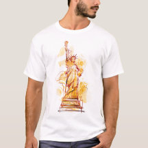 Statue de la Liberté peinte à la main