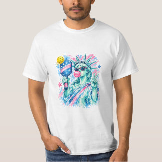 T-shirt Statue de la Liberté Prépa Soufflant du Bubble Gum
