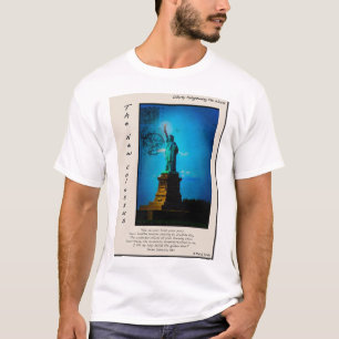 T-shirt Statue de la liberté - style de carte de