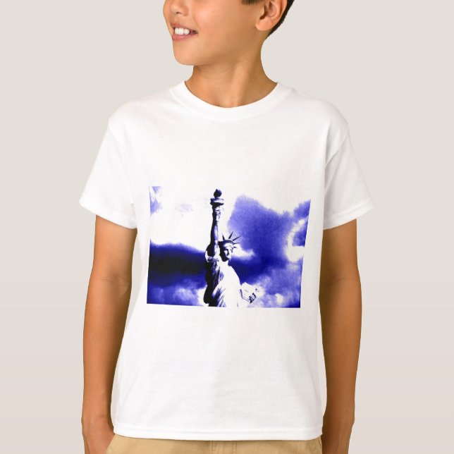 T-shirt Statue de Liberty Pop Art (Devant)