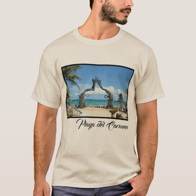 T-shirt Statue de Playa del Carmen Riviera Maya Cancun (Devant)
