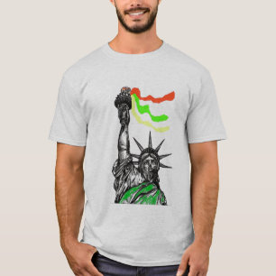 T-shirt statue de rasta de liberté