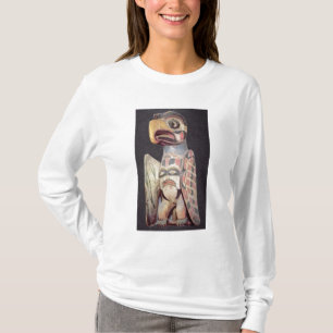 T-shirt Statue de "Thunderbird" de Haida (bois peint)