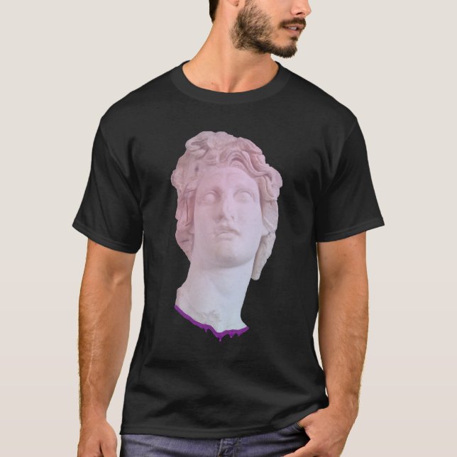 T-shirt Statue de Vaporwave (Devant)