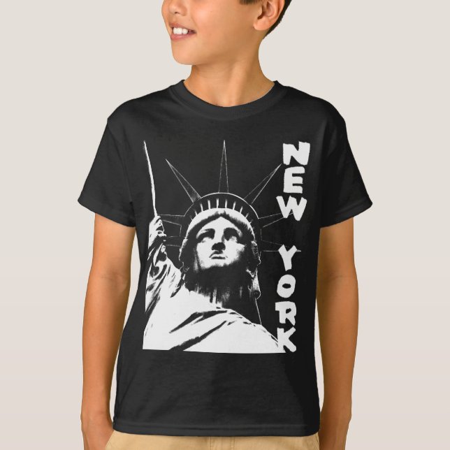 T-shirt Statue des souvenirs de chemise de New York de (Devant)