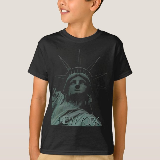 T-shirt Statue des souvenirs de chemise de New York de (Devant)