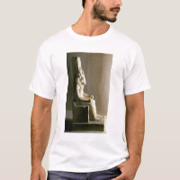 Statue du dieu Montu avec la tête d'un taureau, f