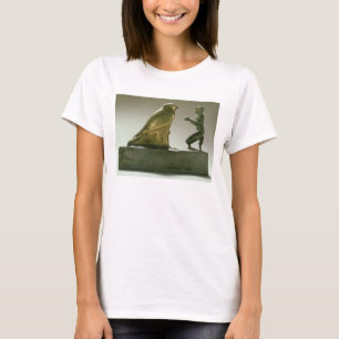 T-shirt Statue du roi Taharqa adorant le faucon-dieu