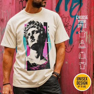 T-shirt Statue grecque rétro Jésus brutaliste Colossiens 2