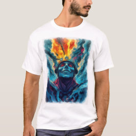 T-shirt statue Le Grim Ascendant expression sombre