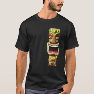 T-shirt Statue Tiki Polynésien Hawaïen