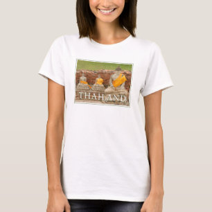 T-shirt Statues des Bouddhas assis   Ayutthaya, Thaïlande