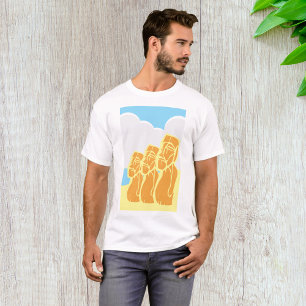T-shirt Statues Moai de l'Île de Pâques