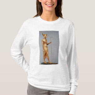 T-shirt Statuette de roi utilisant la couronne rouge de