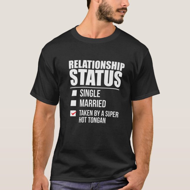 T-shirt Statut de la relation Pris Super Hot Tongan Pride  (Devant)
