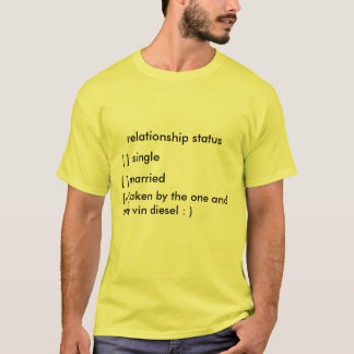 T-shirt statut de rapport