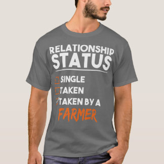 T-shirt Statut Relatif Pris Par Un Agriculteur Funny Sarca
