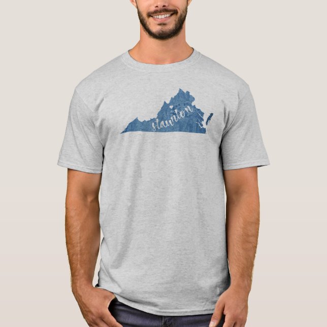 T-shirt Staunton Virginia Wood Grain (Devant)
