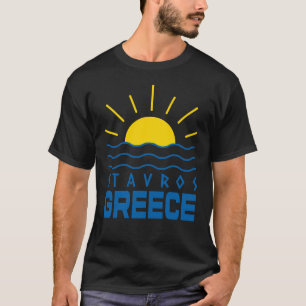 T-shirt Stavros Grèce Soleil et Mer Noir