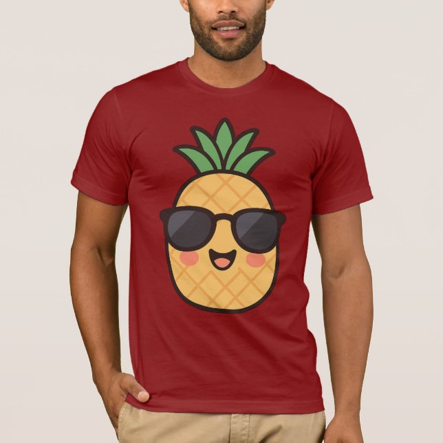 T-shirt Stay Cool – Kawaii Pineapple Summer Design (Devant)