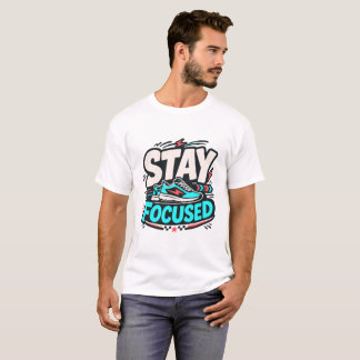 T-shirt STAY FOCUSED - camiseta deportiva divertida