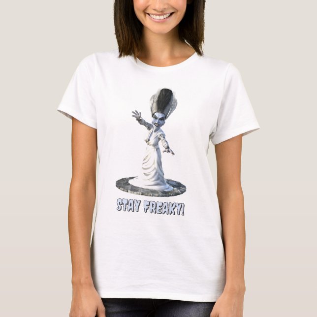 T-shirt Stay Freaky! Bride of Frankenstein (Devant)