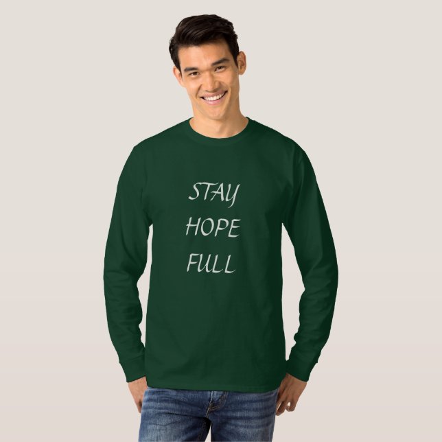 T-shirt 🌟 "Stay Hope Full" Portant l'optimisme avec le st (Devant entier)