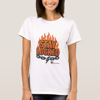 T-shirt Stay Locked Fire Graphic Tee | Motivational Street