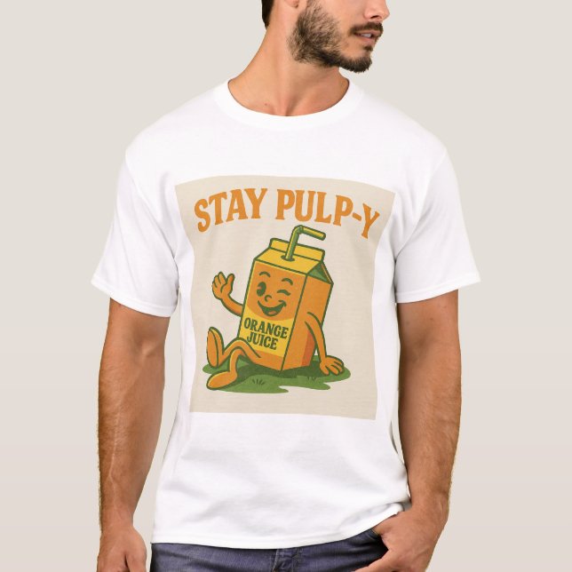 T-shirt Stay Pulp-y - Retro Juice Tee (Devant)